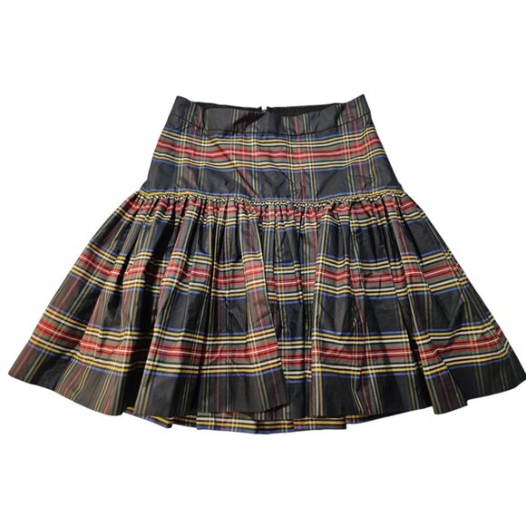 J. Crew Size 2 Taffeta Tartan Skirt - Picture 1 of 5